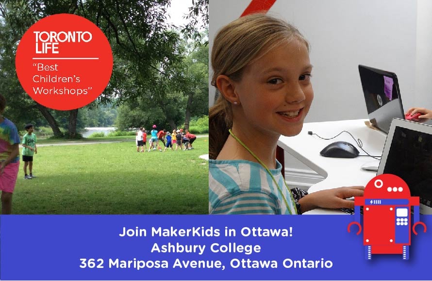 MakerKids summer camp in Ottawa